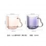 Single-layer glass cup, good-looking, microwaveable household simple and creative couple cup