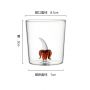 Customized Single-Layer Glass with Creative 3D Modeling Factory-Processed Accessories with Customized LOGO for Wine & Beer