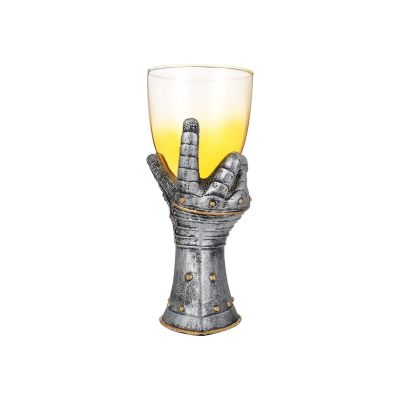 Creative and Novel Magical Knight-Decorated Wine Glass Exquisite and Unique Cocktail Goblet for Family Collection Party