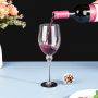 Premium Crystal Wine Glasses with Metal Base - Ideal Gifts for Any Occasion Long Stem Design