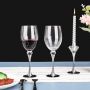 Premium Crystal Wine Glasses with Metal Base - Ideal Gifts for Any Occasion Long Stem Design