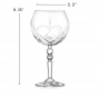 Beautifully designed goblets, crystal cocktail glasses