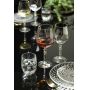 Beautifully designed goblets, crystal cocktail glasses