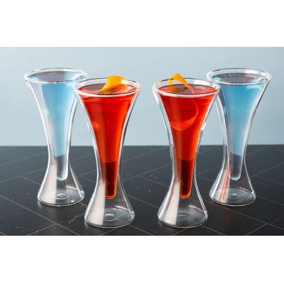 Double-layer cocktail martini glass - Creative Bar Restaurant