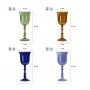 Murano Glass Goblets Venetian Goblets & Colored Dessert Wine Glasses - Roman Column Design & Colored Glass Wine Glasses for Home Decoration