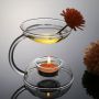 European-Style High-Temperature Resistant Transparent Glass Incense Lamp - Ideal for Home, Hotel & Restaurant, Essential Oil Lamp