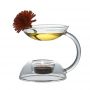 European-Style High-Temperature Resistant Transparent Glass Incense Lamp - Ideal for Home, Hotel & Restaurant, Essential Oil Lamp