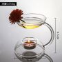 European-Style High-Temperature Resistant Transparent Glass Incense Lamp - Ideal for Home, Hotel & Restaurant, Essential Oil Lamp