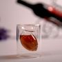 Unique Small-Capacity Rugby-Shaped Double Layer Transparent Wine Glass - Ideal for Creative & Personalized Bar Drinks like Vodka and Spirits