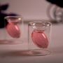 Unique Small-Capacity Rugby-Shaped Double Layer Transparent Wine Glass - Ideal for Creative & Personalized Bar Drinks like Vodka and Spirits