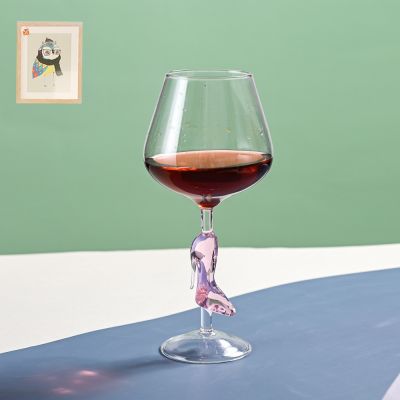 Stylish High-Heeled Shoes Inspired Wine and Champagne Glasses - Create a Captivating Home Atmosphere