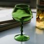 Lead-free heat-resistant glass green snail goblet simple green retro grape creative home cocktail glass