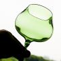 Lead-free heat-resistant glass green snail goblet simple green retro grape creative home cocktail glass