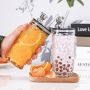 Creative Bear Diamond Straw Cup with Lid for Office Home High-Value Water Glass Cup