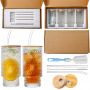 Stanley Cup Glass Tumbler with Straw and Lid – Novelty Glass Drinkware for Easy Sipping