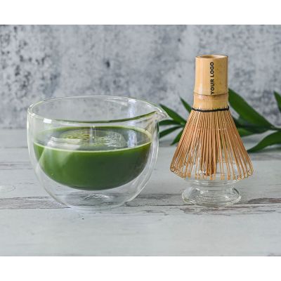 Wholesale Japanese Matcha Tea Set Bamboo Scoop Whisky Bowl Tea Brush Customizable Logo Perfect for Tea Lovers Corporate Gifts