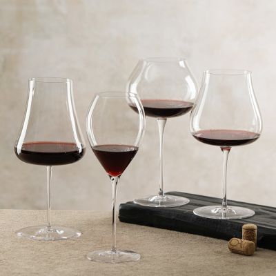 Luxury wine glass, Burgundy Bordeaux handmade modern crystal red wine glass wholesale