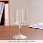 Glassware Supplier In China Butterfly Glass Goblet in Strip Enamel Wine Glass