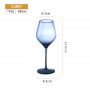 Light blue glass goblet champagne flute restaurant plates drink ware glasses for drinks