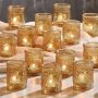 Blue Embossed Glass Candle Holder Wholesale