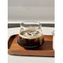 Clear Wavy Glass Coffee Tumbler Wholesale