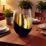 Metallic Color Block Stemless Glass Wholesale
