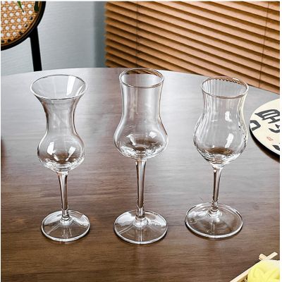 Clear Tulip Stemmed Spirits Glass Wholesale