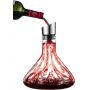 Mountain Base Glass Wine Decanter with Metal Pourer Wholesale