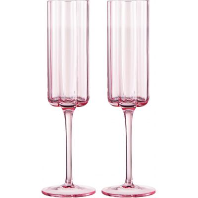 Pink Glass Champagne Flute Wholesale